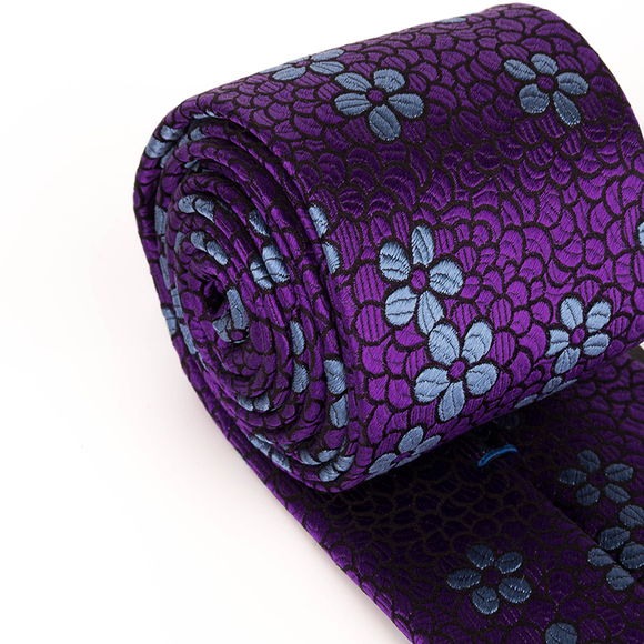 PENROSE SKY BLUE PAISLEY TIE | MENS - Picture 2 of 3